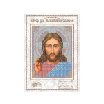  Наборы для вышивания бисером, Nova Sloboda, CK9001, Набор для вышивки иконы Богородица Леушинская 