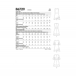 Ompelukaavat: Misses` Dresses, Butterick B6729 