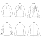 Выкройка: Misses` Top, Butterick B6712 