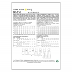 Выкройка: Misses` Open-Back, Tulip-Detail Dresses and Jumpsuit, Butterick B6351 