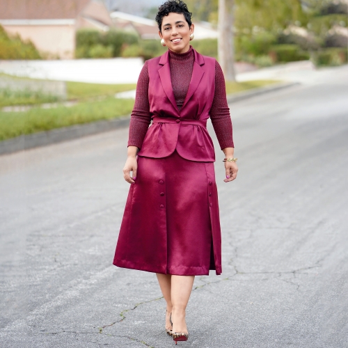 Naiste ja Petite-naiste topp, seelik, ja vest, Simplicity Pattern #S8959 