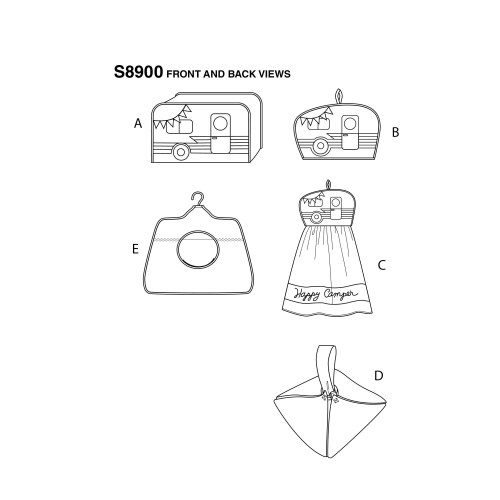 Köögiaksessuaarid, Simplicity Pattern #S8900 
