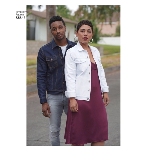 Mimi G Jean jakk, suurused: A (XS-S-M-L-XL), Simplicity Pattern #S8845 