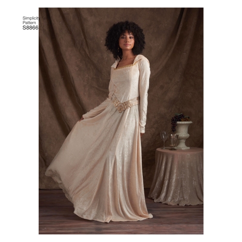 Naiste ja väikesekasvuliste Petite-naiste trikookostüümid, Simplicity Pattern #S8866 