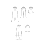 Simplicity Sewing Pattern Misses` Pants and Skirt, SS9608 