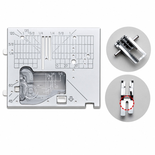 Sewing machine Juki HZL-NX7 Straight stitch kit: needle plate, feed dog, and presser foot