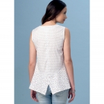 Выкройка: Misses` V-Neck, Contrast Tops, Kwik Sew K4158 