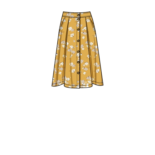 Simplicity Sewing pattern S9267 MISSES` SKIRT, SS9267H5 