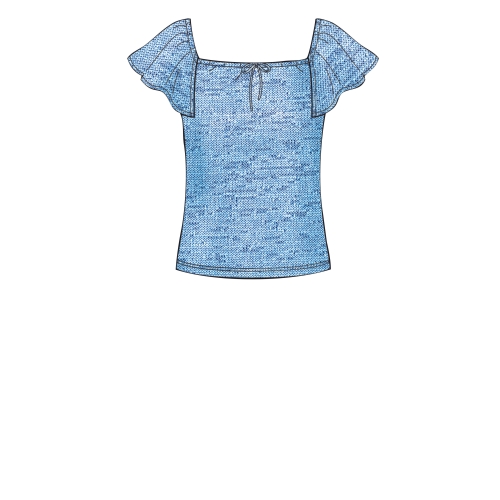 Naiste trikoo-topid, suurused: XXS-XS-S-M-L-XL-XXL, Simplicity Pattern #S8919 