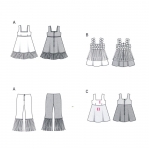 Kleit ja püksid, Kasv 128-164 cm / Dress & Pants / Burda 2401 