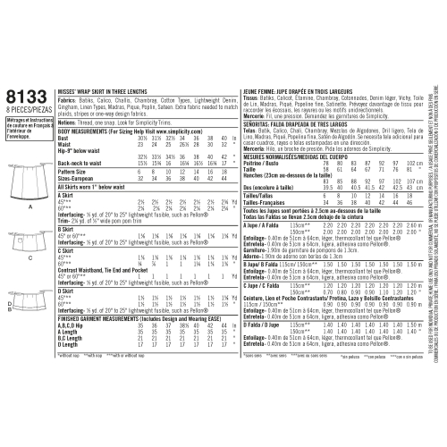 Õpi Õmblemist: hõlmikseelikud, suurused: A (6-8-10-12-14-16-18), Simplicity Pattern #8133 