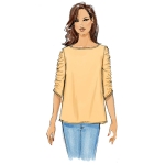 Выкройка: Misses` Top, Butterick B6687 