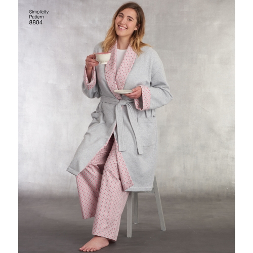 Naiste ja meeste hommikumantlid ja püksid, Simplicity Pattern # 8804 
