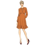 Выкройка: Misses` Dress, Butterick B6705 