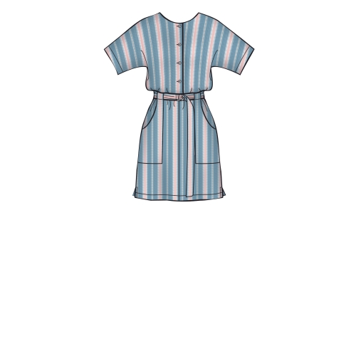 Naiste kombinesoon, kleidid, ja vöö, Simplicity Pattern #S8907 