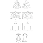 Naiste tuunika ja topp, Butterick B6173 