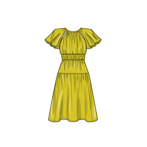 Simplicity lõikekomplekt S9678 MISSES` DRESS WITH SLEEVE AND LENGTH VARIATIONS 