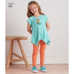 Laste ja tüdrukute tuunikad ja retuusid, Simplicity Pattern #8566 
