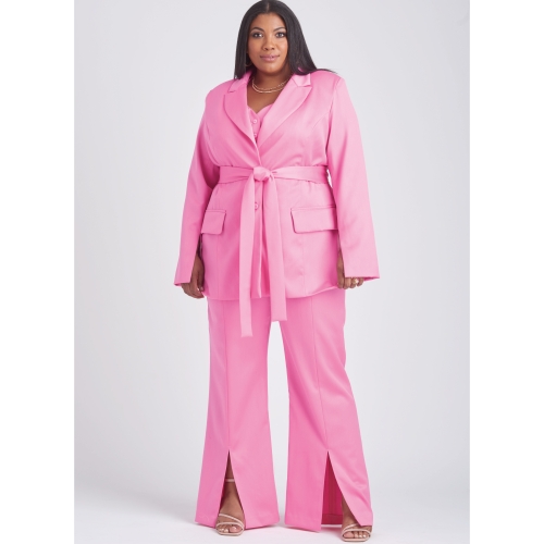 Simplicity lõikekomplekt S9688 MISSES` AND WOMEN`S JACKET WITH TIE BELT 