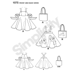 Child`s Jumper, Skirt and Bag, Sizes: A (3-4-5-6-7-8), #1075 