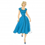 Выкройка: Misses` Dress and Belt, Butterick B6211 
