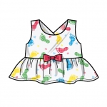 Simplicity lõiked S9319 Toddlers` Criss-Cross Top, Dresses, Rompers and Panties, CAA(1/2-1-2-3-4) 