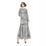 Выкройка: Misses` Top, Tunic, Skirt and sall, Butterick B6636 