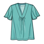Швейные выкройки Simplicity S9333 Misses` Top with Sleeve Variations 