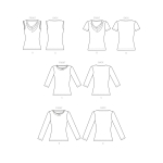 Sewing Pattern, Misses` Cowl-Neck Tops, Butterick, B6847 