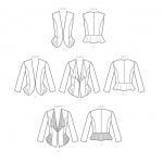 Выкройка: Misses` Vest and Jacket, Butterick B6570 