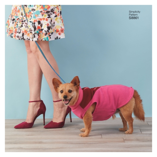 Koera mantlid, suurused: A (S-M-L), Simplicity Pattern #S8861 