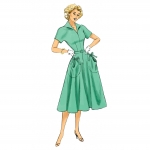 Выкройка: Misses` Dress and Belt, Butterick B6055 