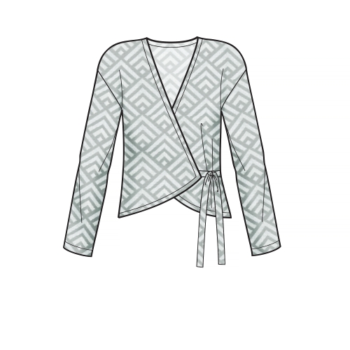 Naiste hõlmikkardigan variatsioonidega, suurused: XXS-XS-S-M-L-XL-XXL, Simplicity Pattern #S8954 