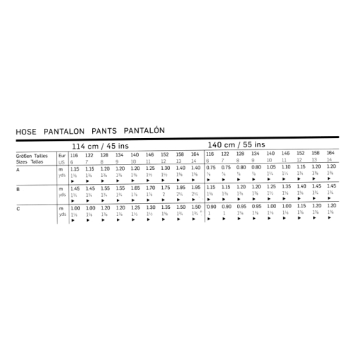Püksid 116 - 164cm,Pants Burda 9641 