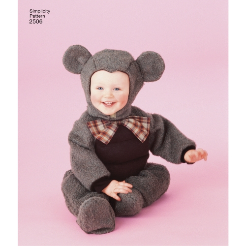Mudilaste kostüümid, suurused: A (1/2-1-2-3-4), Simplicity Pattern #2506 