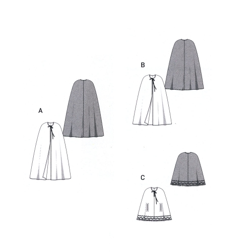 Keep, Suurustele (Eur Sizes) S-XL (36-50) / Cape / Burda 2488 