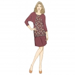Выкройка: Misses` knit Dress and Tunic, Skirt, and Pants, Butterick B6525 