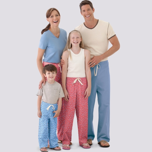 Unisex magamisriietus, suurused: A (XS - L / XS - XL), Simplicity Pattern #S9132 