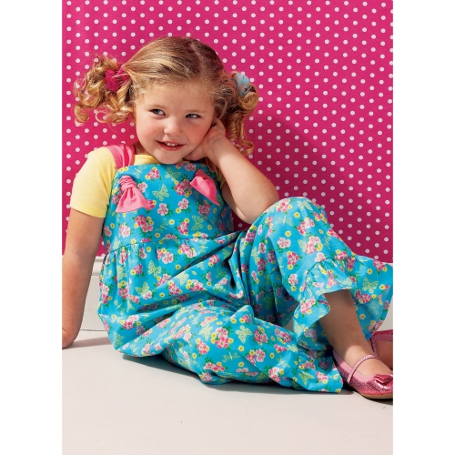 Выкройка: Girls` Top, Pants and Overalls; Dolls` Top and Pants, Kwik Sew K0135 