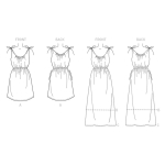 Выкройка: Misses` Dress, Butterick B6205 