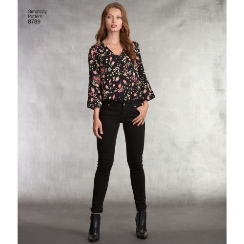 Naiste Body-kostüümid, suurused: A (XS-S-M-L-XL), Simplicity Pattern #8789 
