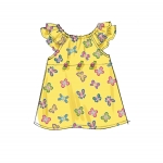 Ompelukaavat: Beebide` Ruffled Tops, Dresses and Panties, Butterick B6444YA5 