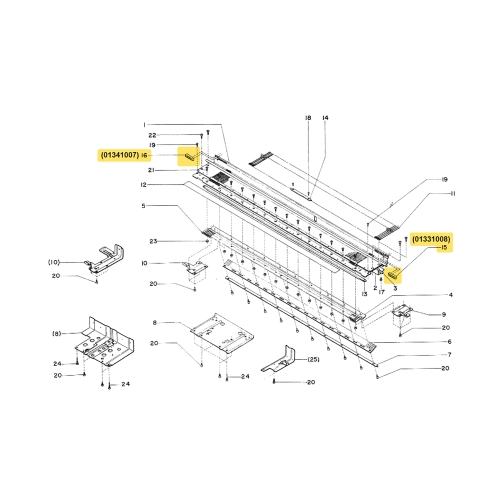 Резиновый стоппер, боковая заглушка Silver Reed SK280 01331008, 01341007 Silver Reed SK280 pn. 01331008 01341007
