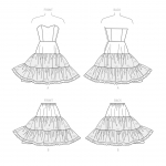 Выкройка: Misses` Full Slip and Petticoat, Butterick B6530 
