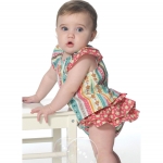 Ompelukaavat: Beebide` Ruffled Tops, Dresses and Panties, Butterick B6444YA5 