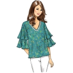 Выкройка: Misses` Top, Butterick B6664 