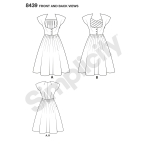 Women`s Dress with Bodice Variations, Simplicity Pattern #8439 