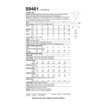 Simplicity Sewing Pattern S9461 Children`s Coat 
