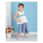 Simplicity lõikekomplekt Children`s Dress, Top, Pants, Purses and Headband, SS9559AA (3-4-5-6-7-8) 