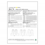 Ompelukaavat: Misses` Culottes, Butterick B6178 